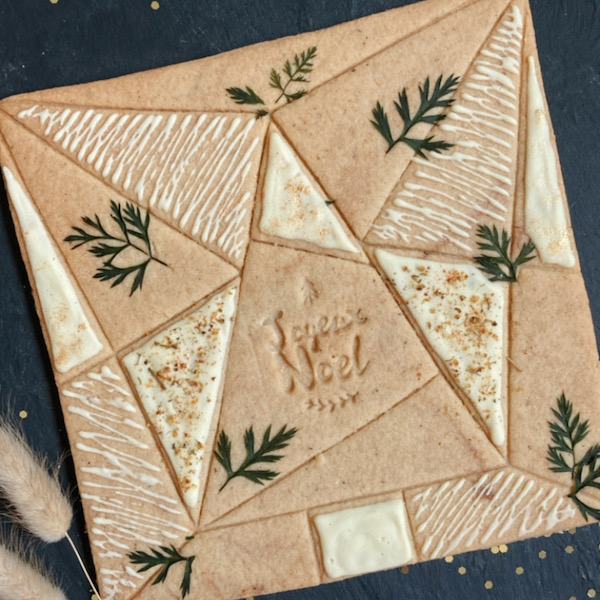 Gourmandista | Biscuits personnalisés | Origami Joyeux Noël