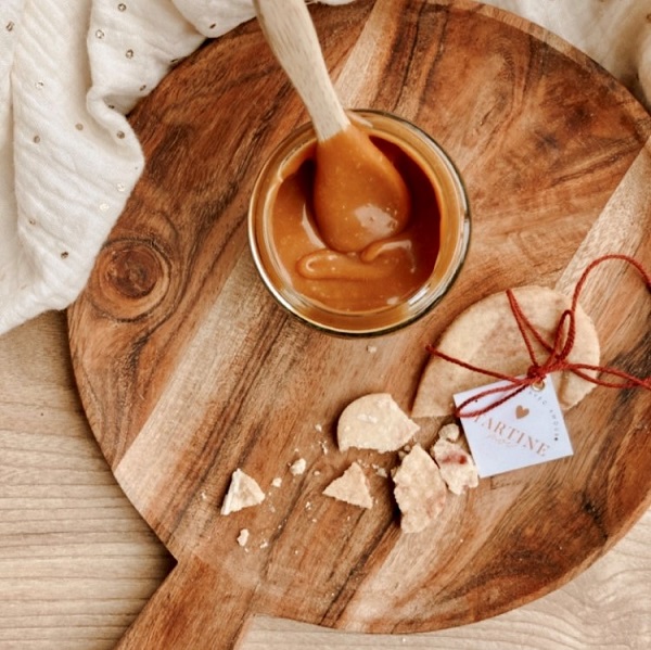Gourmandista | Biscuits personnalisés | Box cadeau st valentin caramel beurre salé