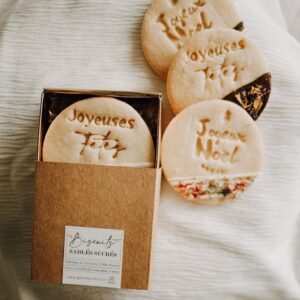 biscuits personnalise message cadeau maitresse noel