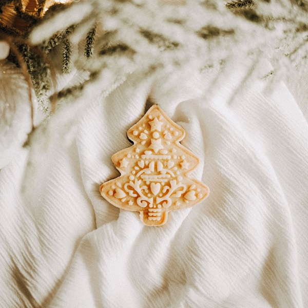 Biscuit décoré à suspendre au sapin